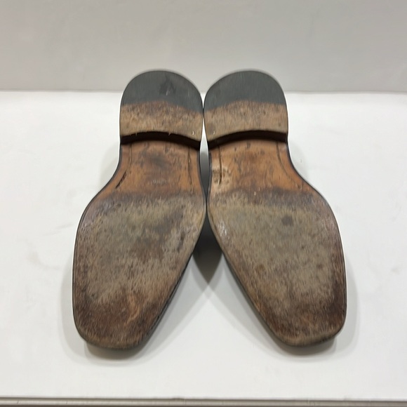 Gianni Versace, leather black dress shoes, size 10, but can fit an 11+ - Picture 9 of 11